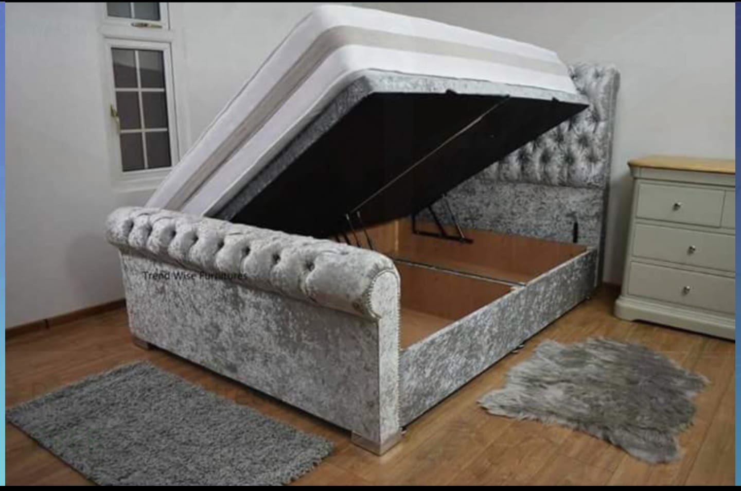 Spanish Sleigh Ottoman